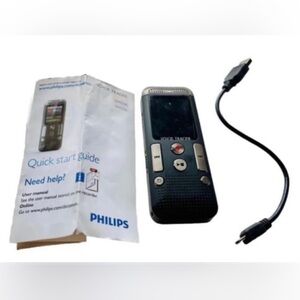Philips DVT2500 Voice Tracer Pocket Recorder W/USB Cord